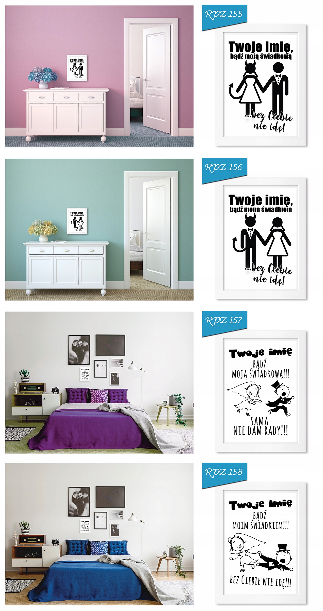 Dyplom w ramce zaproszenie dla ŚWIADKÓW ŚWIADKOWEJ Liczba sztuk 5000 szt.