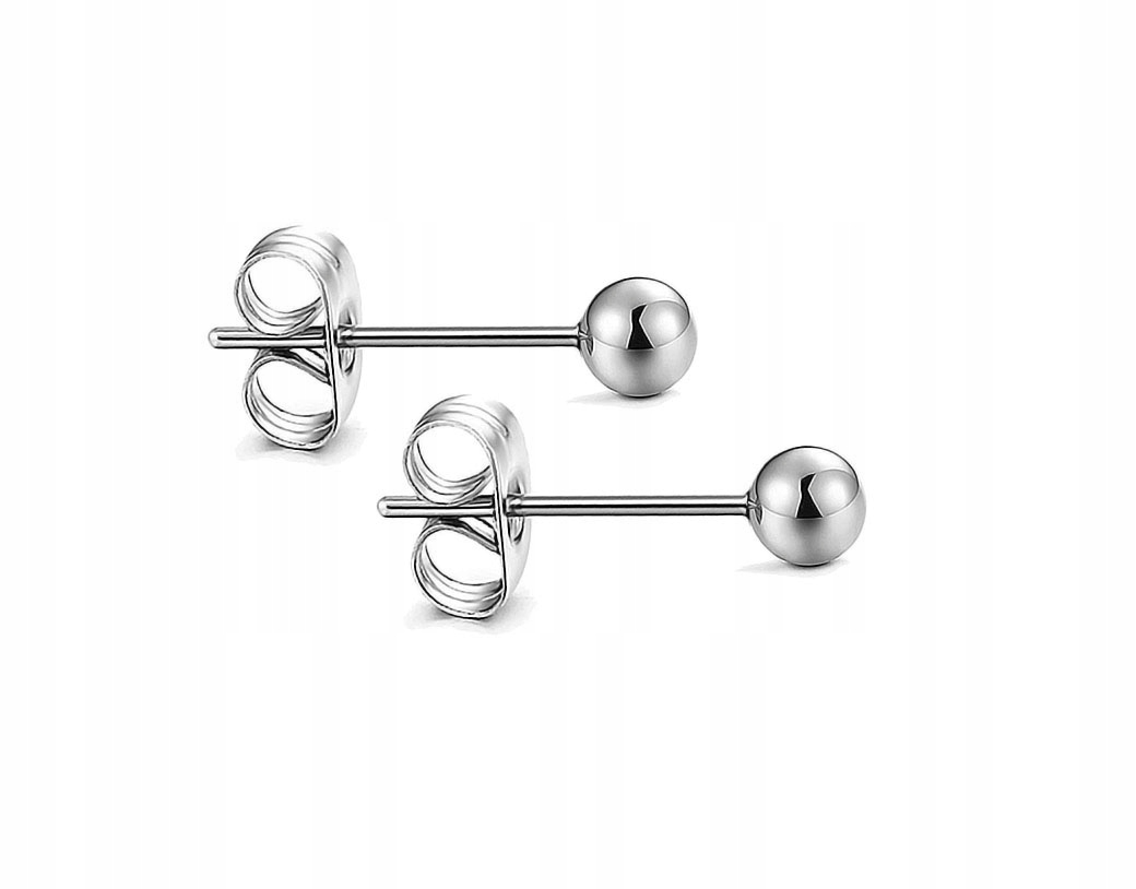 

Srebrne Kolczyki Kulki Kuleczki Małe 3mm SREBRO925