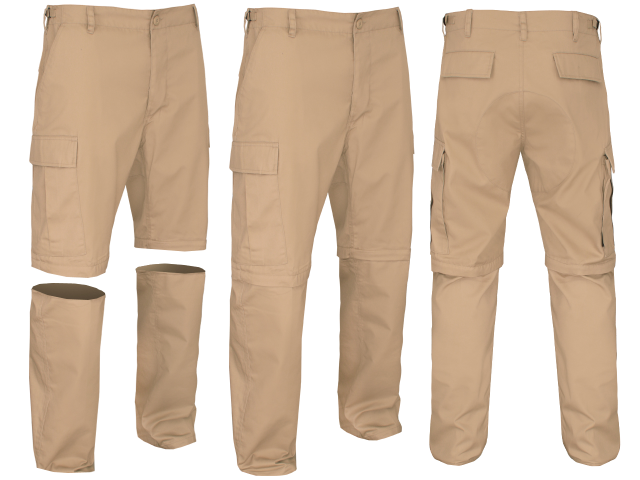 

Spodnie Trekkingowe Bdu 2w1 Zip Off Khaki L
