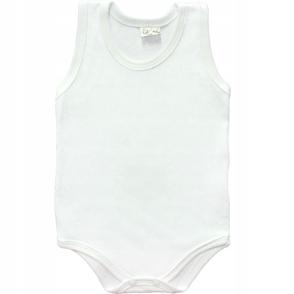 

Białe body niemowlęce ramiączko chrztu roczek 80