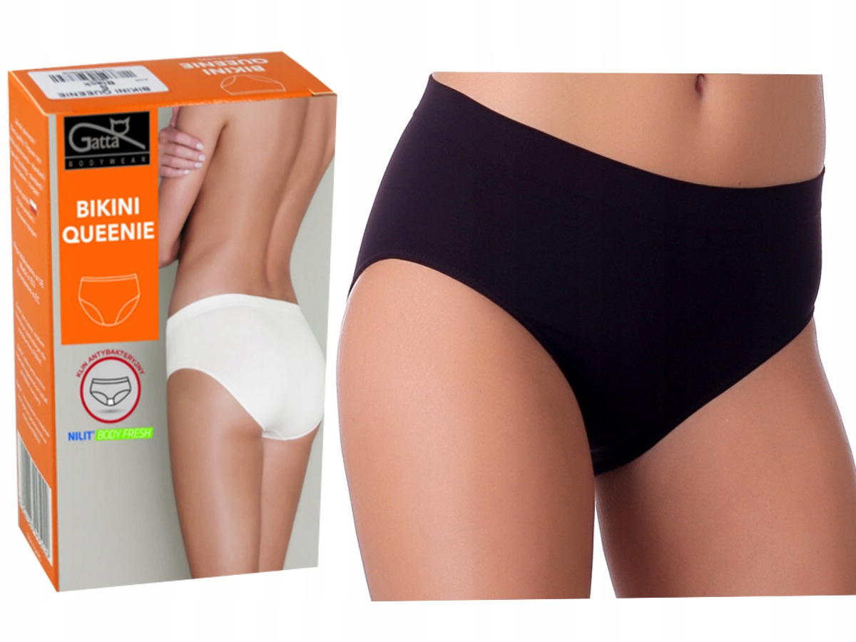

Gatta Queenie Bikini Figi bezszwowe Czarne L