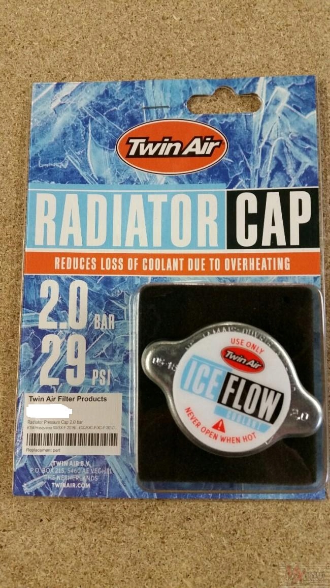 TWIN AIR KOREK CHŁODNICY 2.0 BAR KTM 250/300 TPI Numer katalogowy części KTM2.0