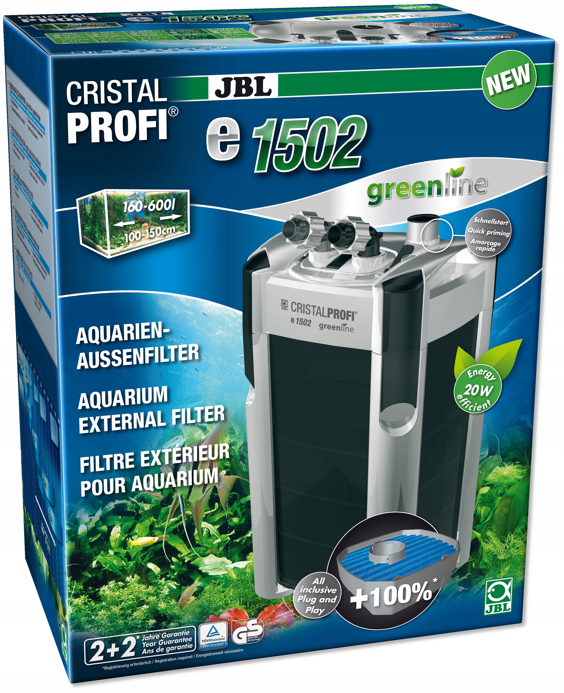 

Jbl CristalProfi e1502 Greenline Filtr Zewnętrzny