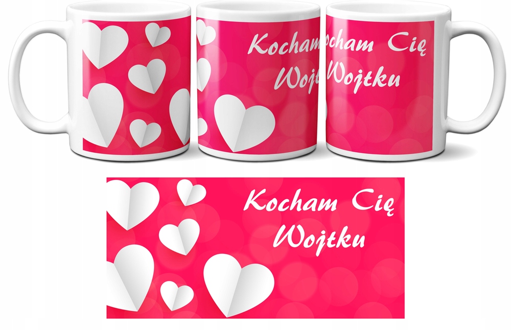 

Kubek Walentynki! Prezent! Dużo Wzorów!