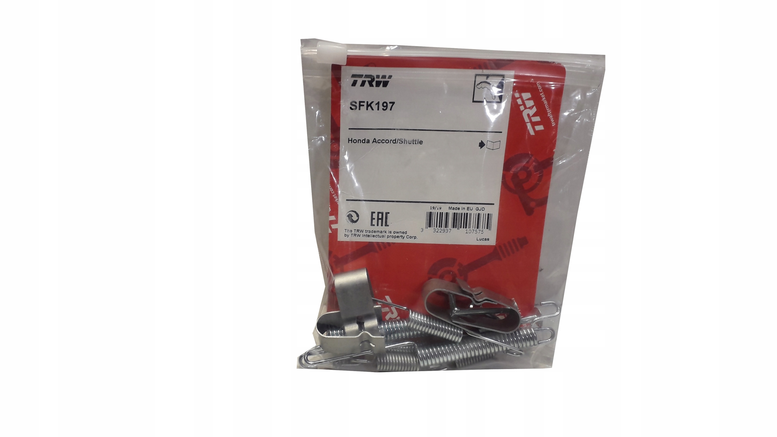 TRW ZESTAW NAPRAWCZY MONTAŻOWY SZCZĘK HONDA CIVIC