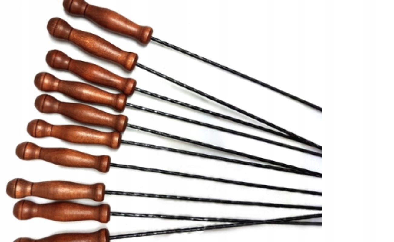 WIDEŁKI KIJE DO OGNISKA GRILLA KIJKI 125CM 10szt!