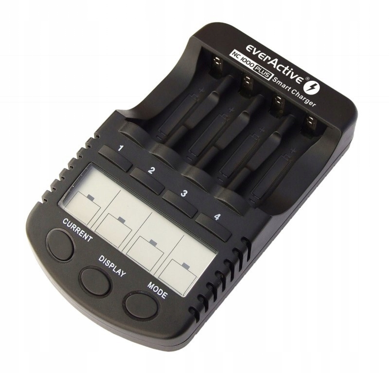 ŁADOWARKA AKUMULATORKÓW AA/AA EVER ACTIVE NC-1000+ Model Akumulatorów AA AAA R06 R03 R3 R06 Zasilacz Aku
