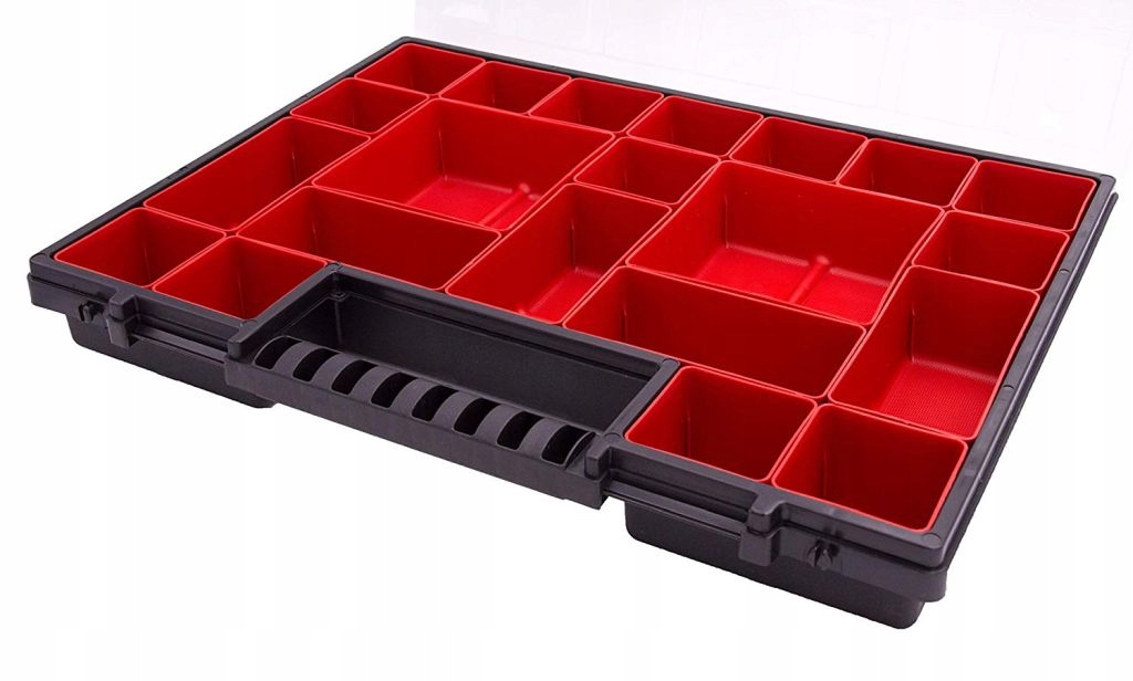 ORGANIZER SKRZYNKA NARZĘDZIOWA 40x30x5 cm KUWETY Marka Prosperplast