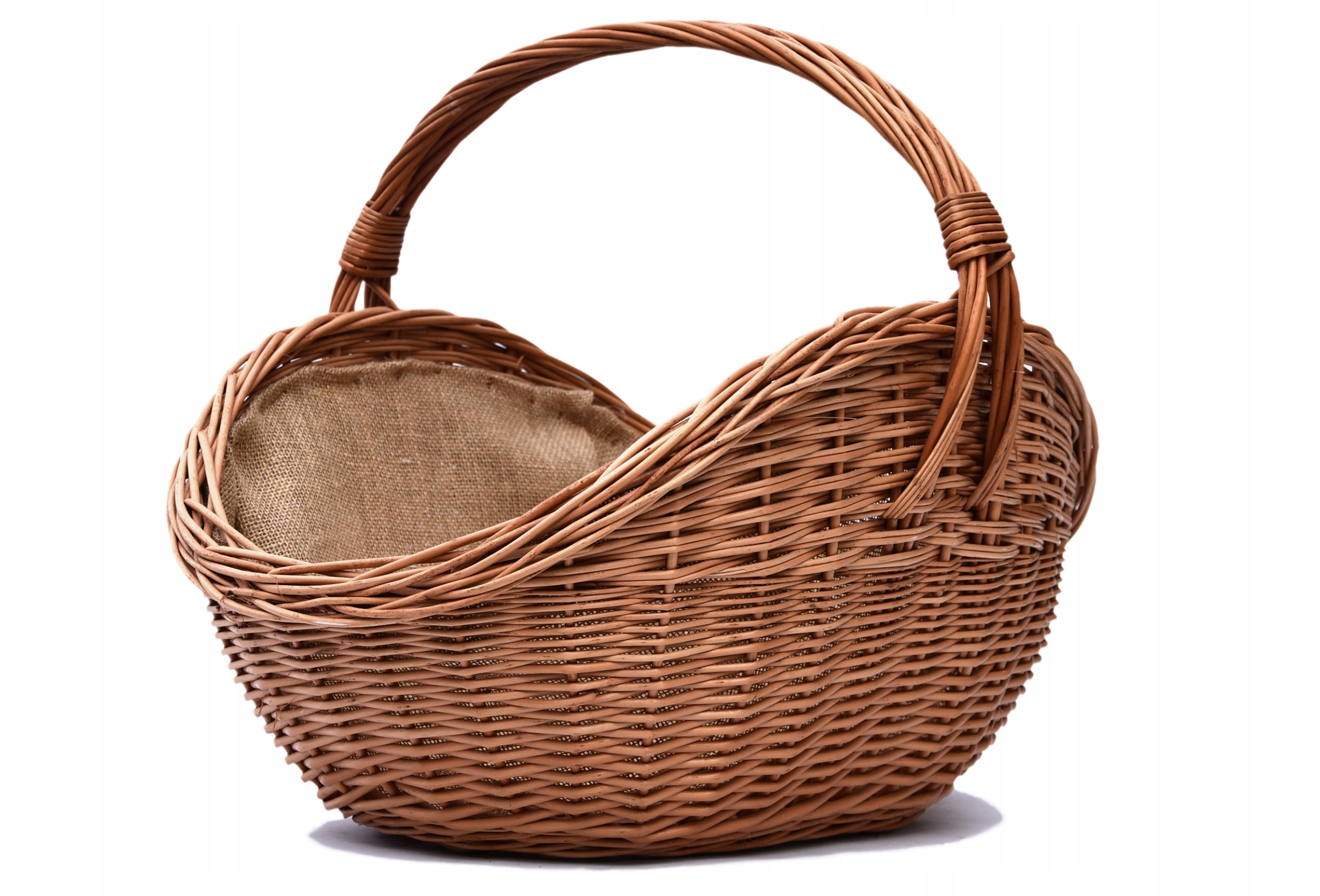 Proutěný Velký koš na dřevo do krbu Mocný XXL