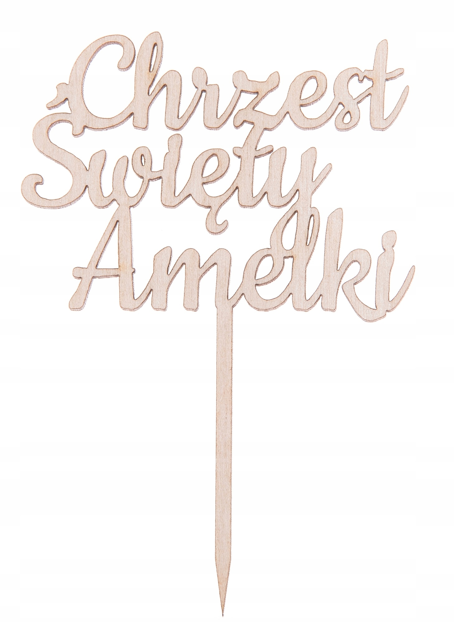 

Topper Na Tort Napis ozdoby Chrzest Święty mini