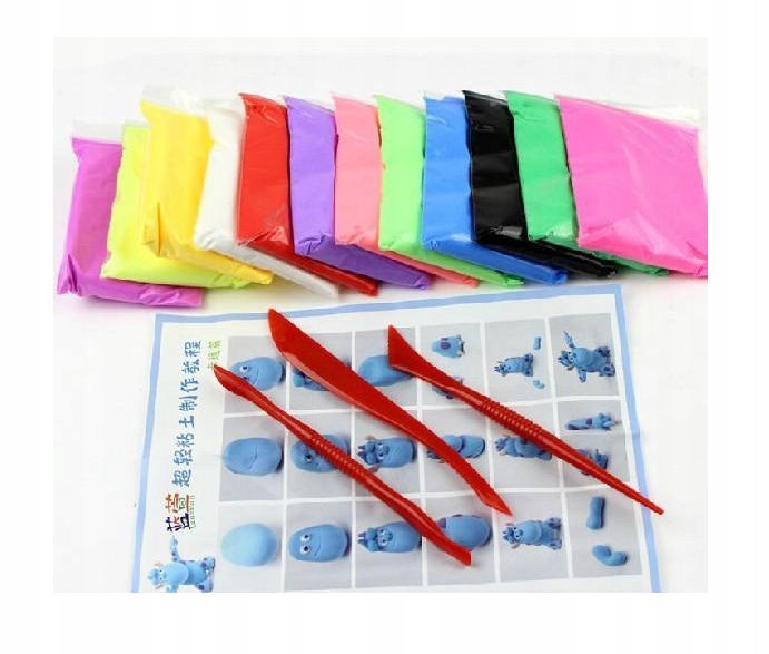 PLASTELINA SENSO PIANKOLINA GLINA POLIMEROWA ZESTAW 24 SZT Bohater brak