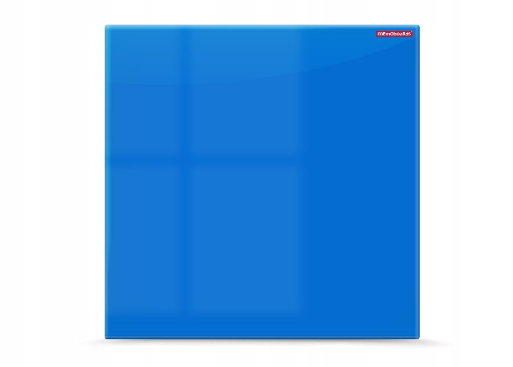 TABLICA SZKLANA MAGNETYCZNA 100x100 CM NIEBIESKA