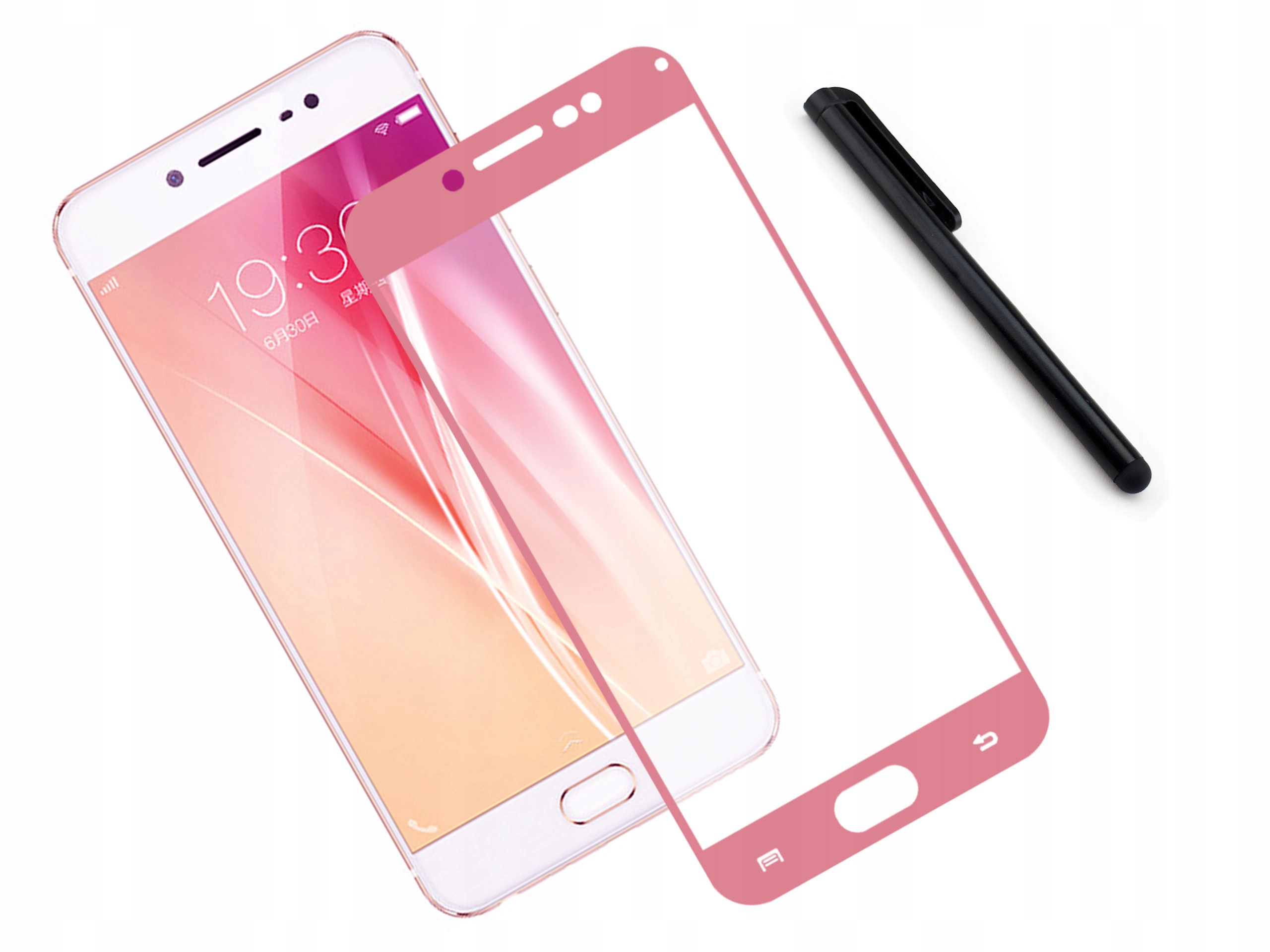 

Szkło ochronne 9H 3D telefon Vivo X7 Różowe