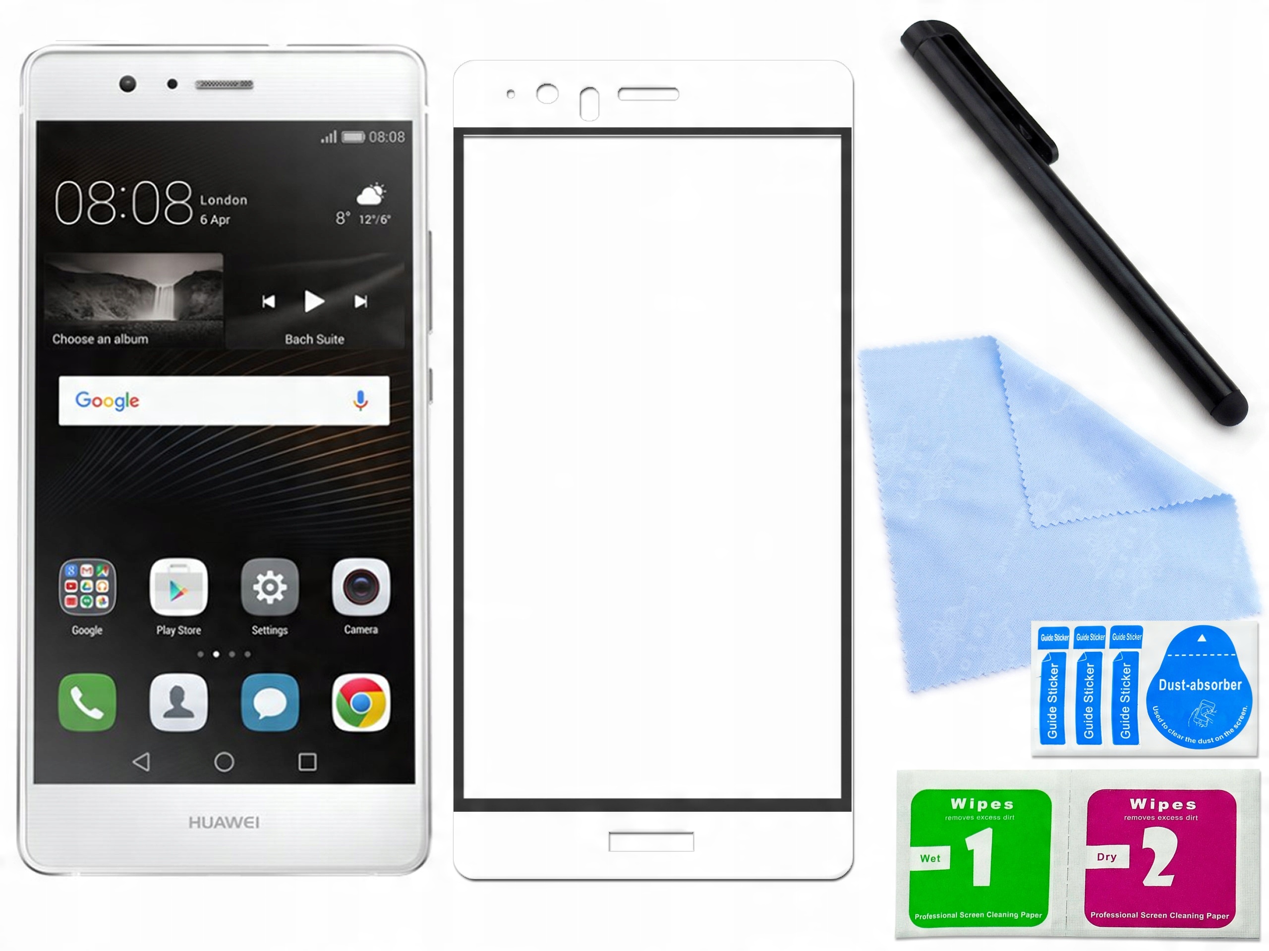 

Szkło zakrzywione 3D do Huawei P9 Plus Biały