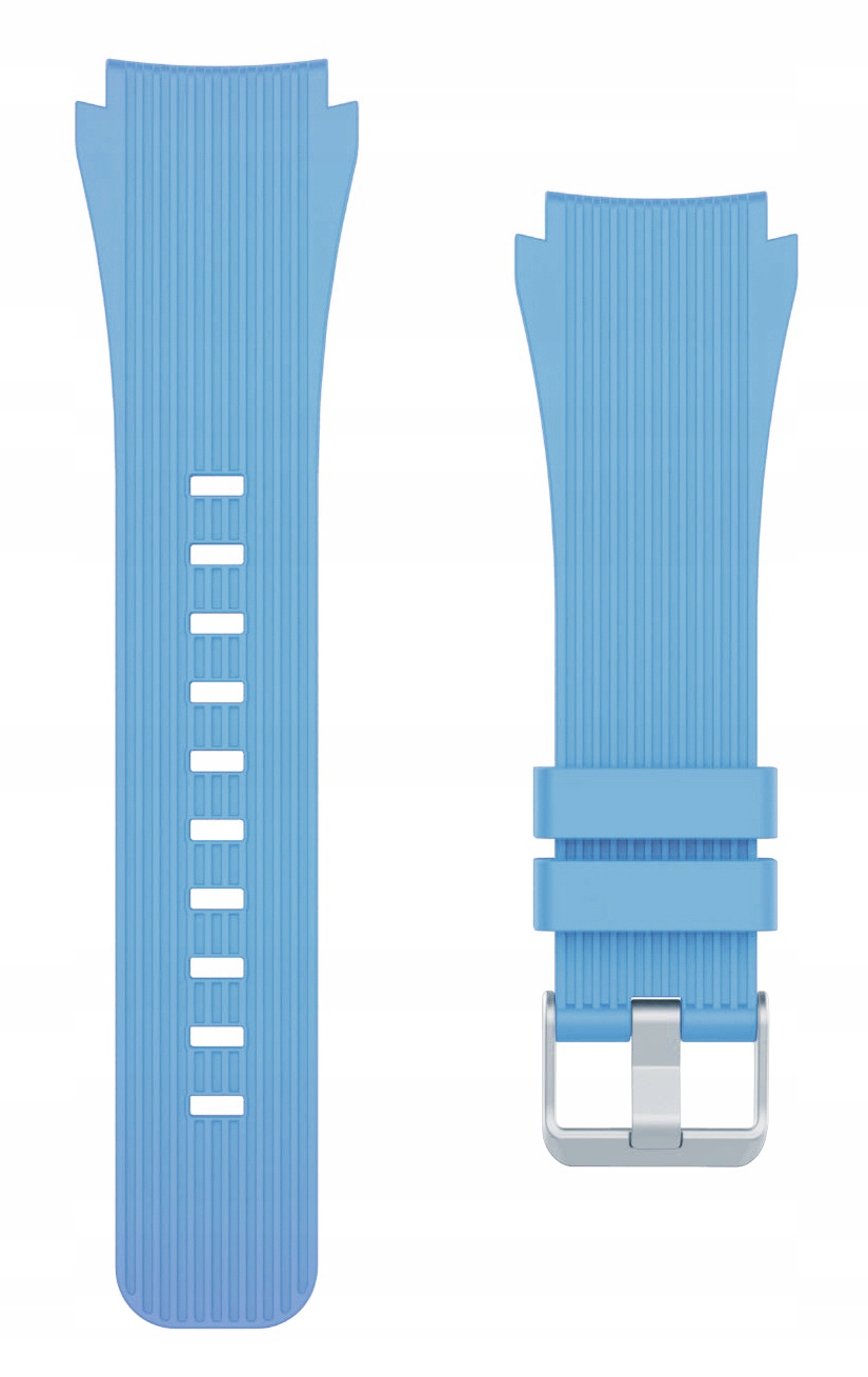 BŁĘKITNY PASEK SILIKONOWY SAMSUNG GEAR S3 + SZKŁO Model Gear S3