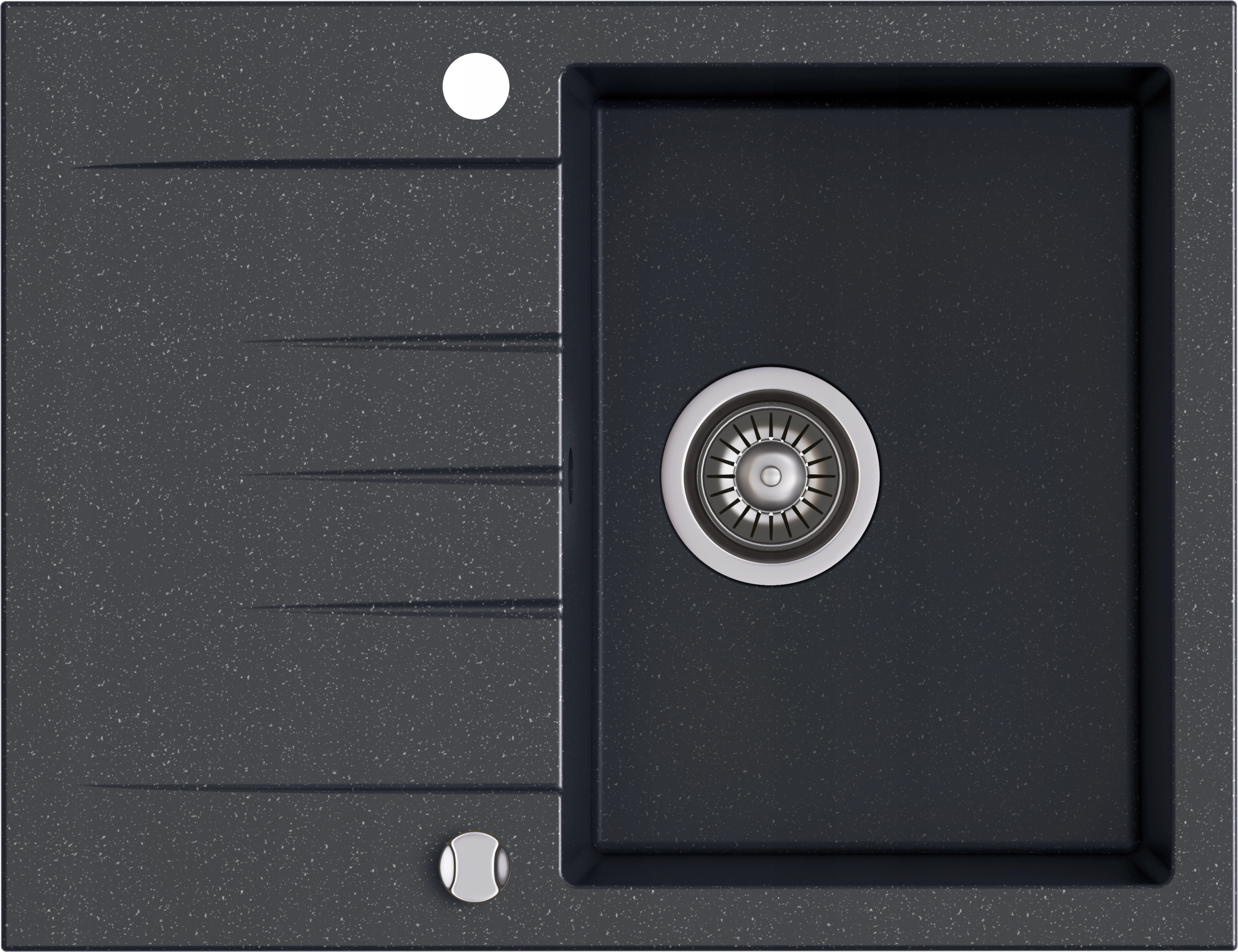 Zlewozmywak Kernau Kgs V 4565A 1B1D Black Matallic
