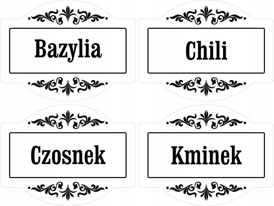 

Naklejki Etykiety Na Przyprawniki Z Ikea Przyprawy