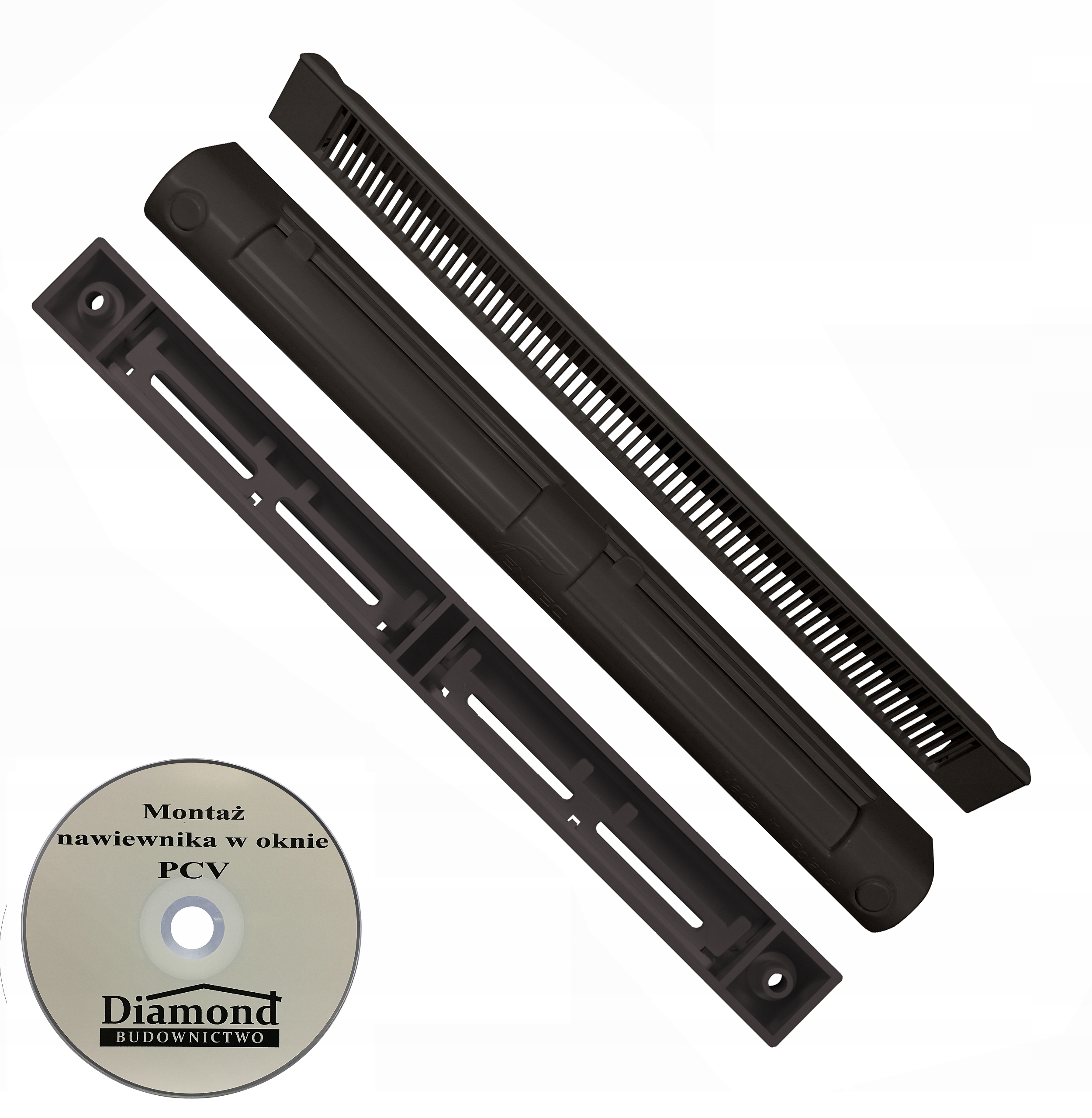 Nawiewnik do okien okna VENTEC VT 201 ANTRACYT