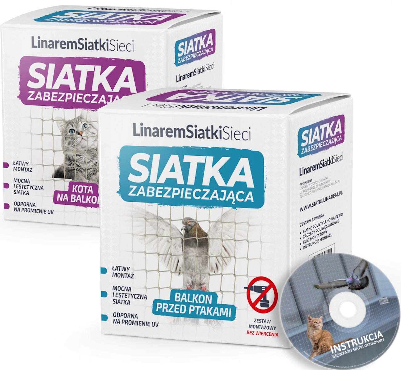 

Siatka Na Balkon Dla Kota Ptaki Gołębie Zestaw 5x3