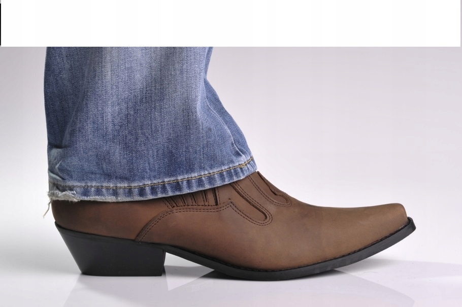 

Klasyczne Kowbojki model 602/K roz.39-46 skóra
