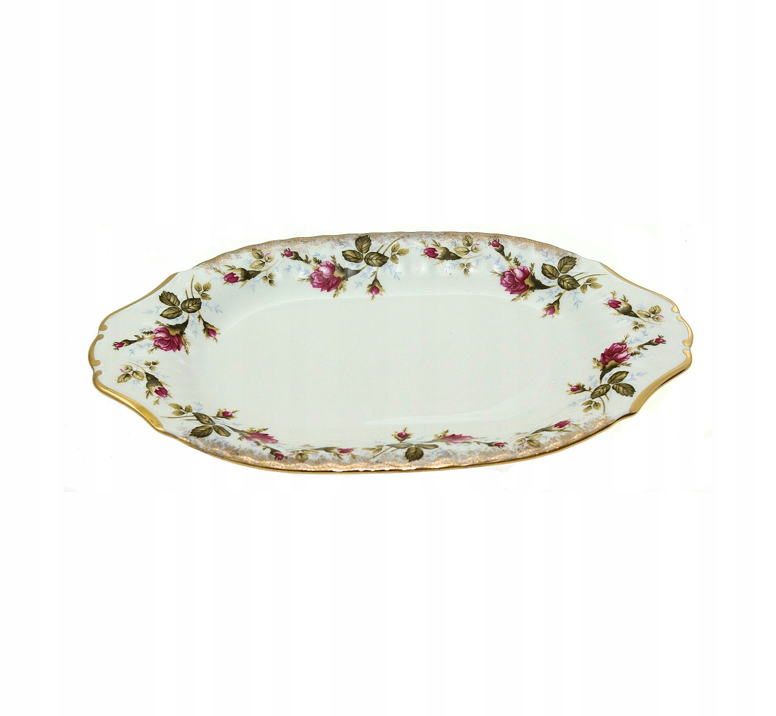 PÓŁMISEK OWALNY 28 CM FASON ,,IWONA,, RÓŻA''