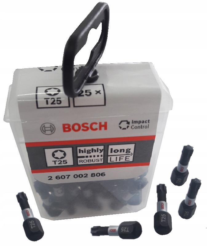 

Bosch Bit Końcówka T25 Impact Udar 25 Szt. Paczka
