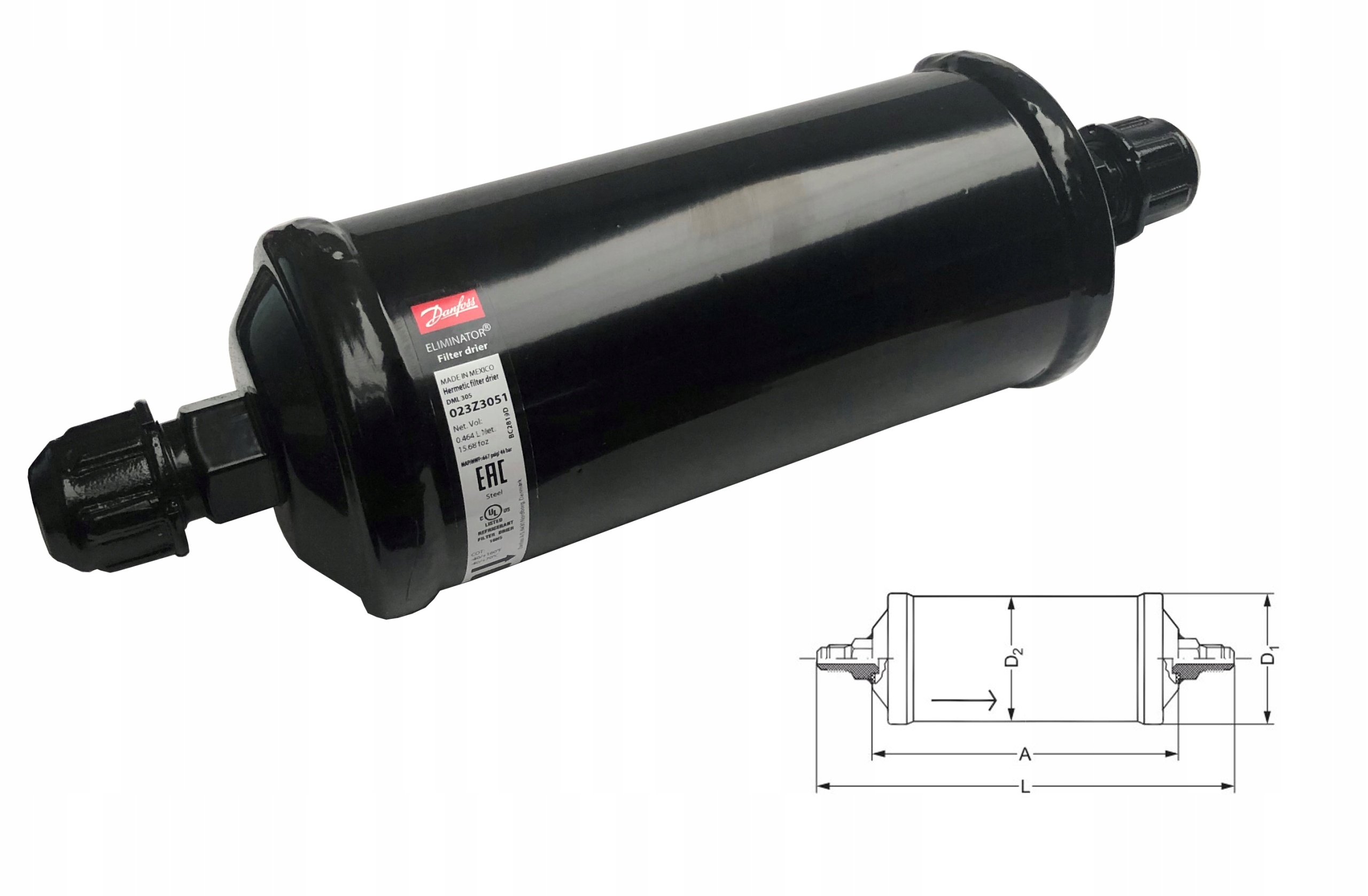 FILTR OSUSZACZ DANFOSS DML305 5 8 5 8 Part manufacturer Other