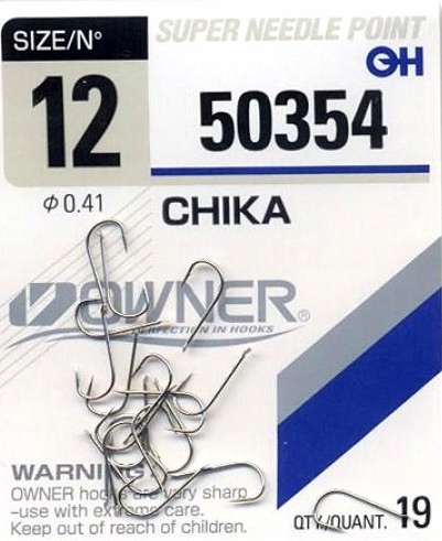 

Haczyki Owner Chika 50354 Rozmiar 14 Srebrne