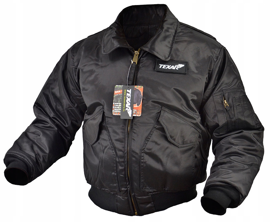 

Texar Cwu Kurtka Wojskowa Flyers Flek Czarna 4XL