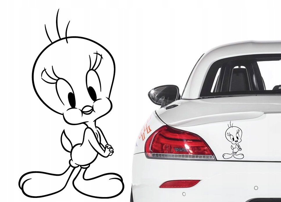 

Naklejka na samochód Tweety Looney Tunes duża
