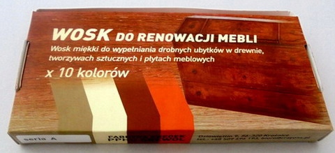 Wosk MIĘKKI do renowacji, naprawy mebli, 10 szt Marka inna