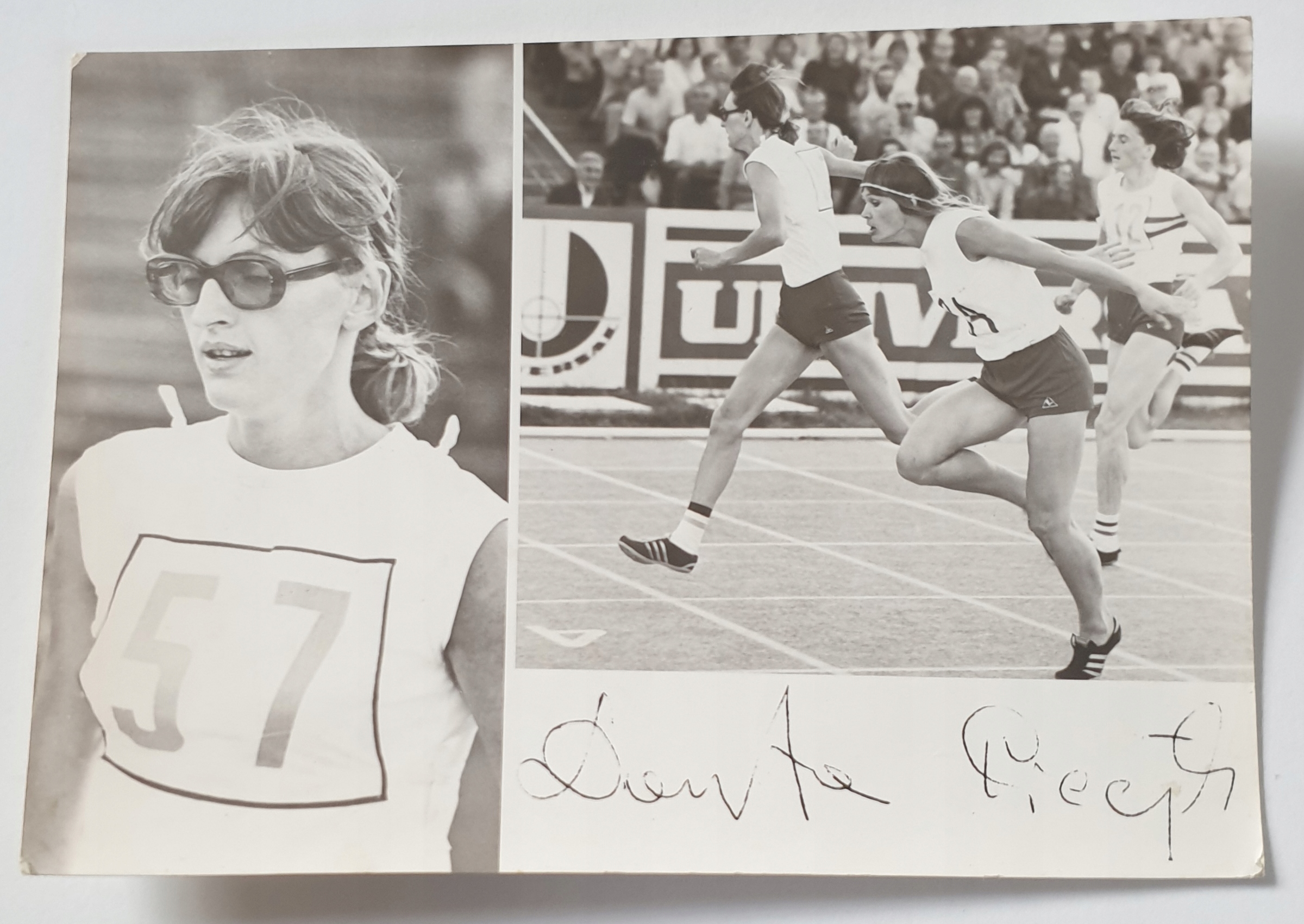 POCZTÓWKA DANUTA PIECYK LA MP 400M. PPŁ