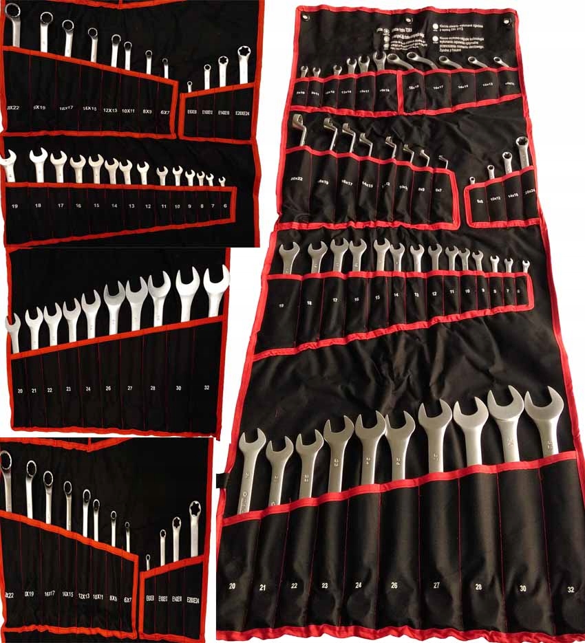

Klucze Płasko Oczkowe 6-32 Gięte Torx Zestaw 47el