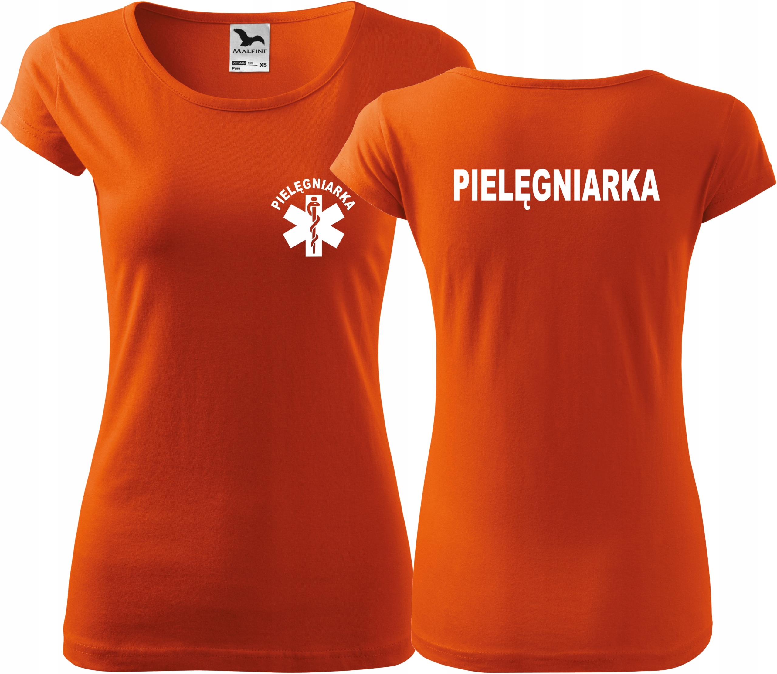 

Pomarańczowa koszulka medyczna Pure Pielęgniarka