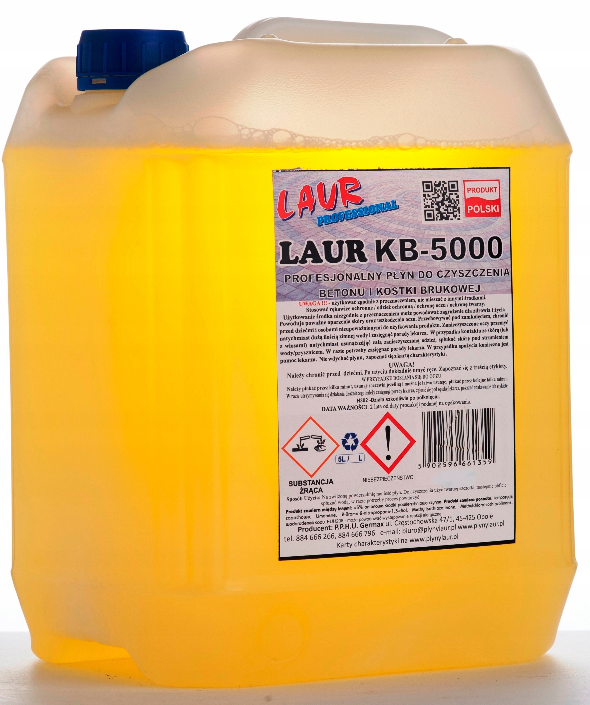 

Płyn Do Czyszczenia Kostki Brukowej Laur KB5000 5L