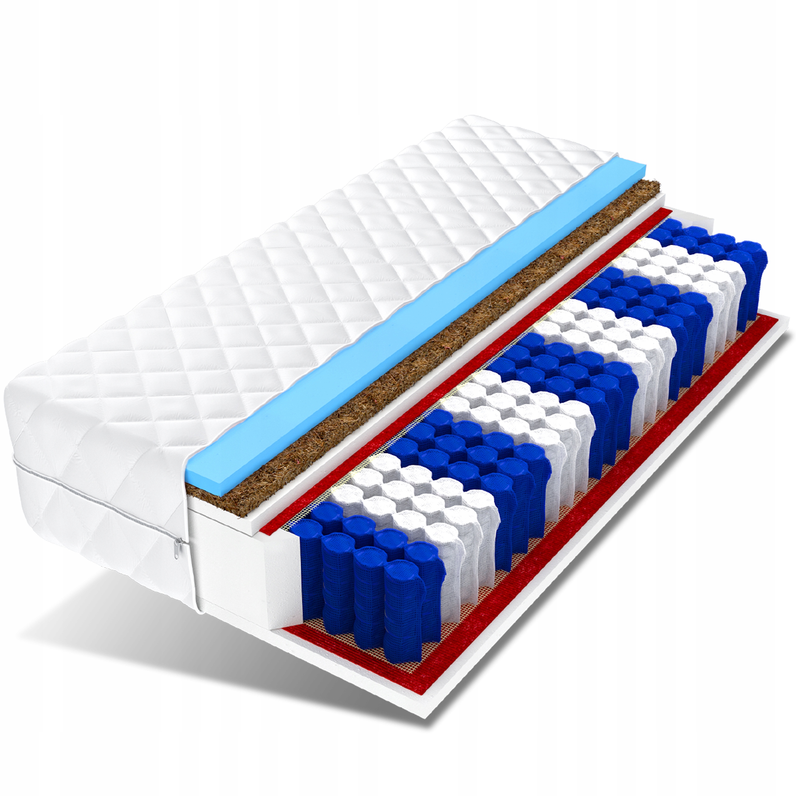 

Materac 200x200 pocket kokos elastyczna Hr Tytan