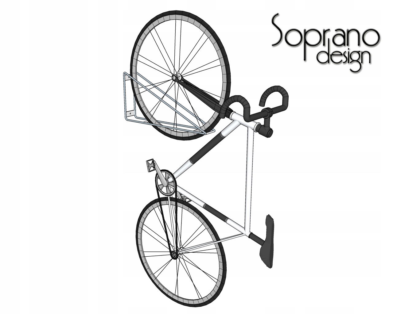 Wieszak Stojak Ścienny - Parking Rowerowy OCYNK Kod producenta WRdrut