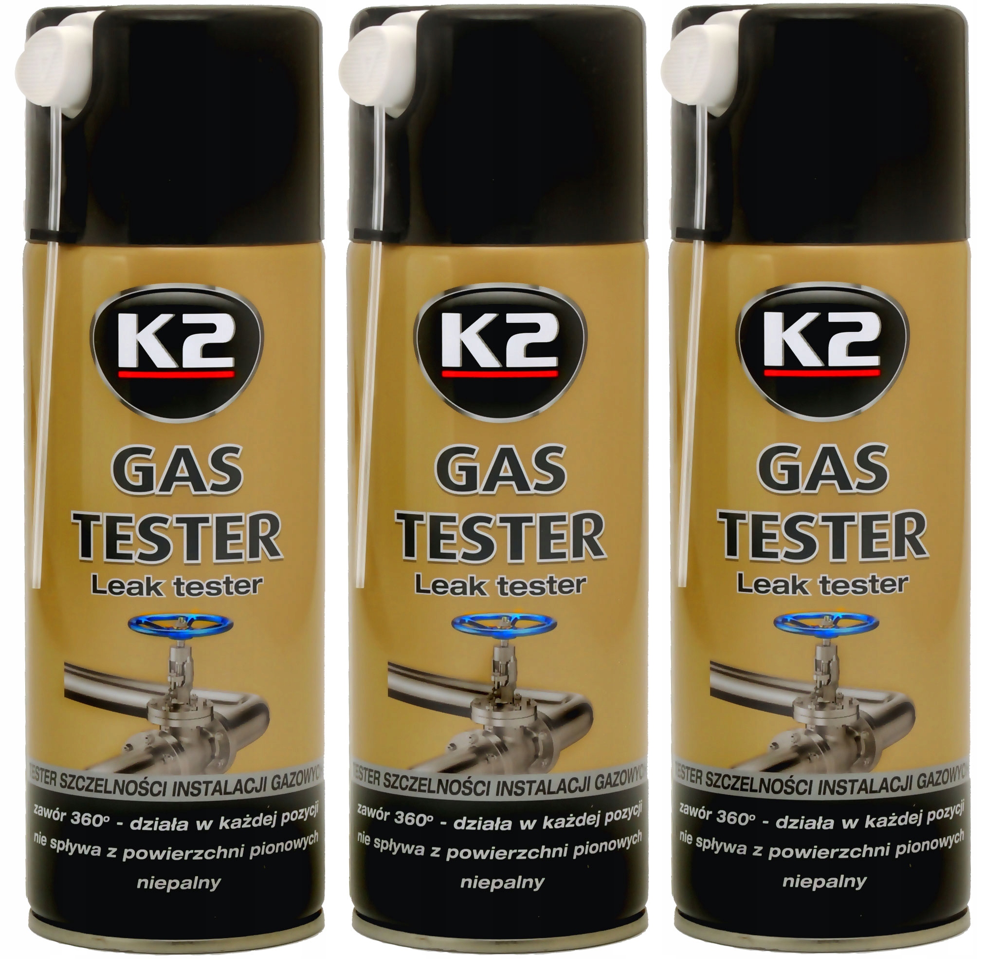 

K2 Gas Tester Nieszczelności 3 Szt (1200 ml) W110