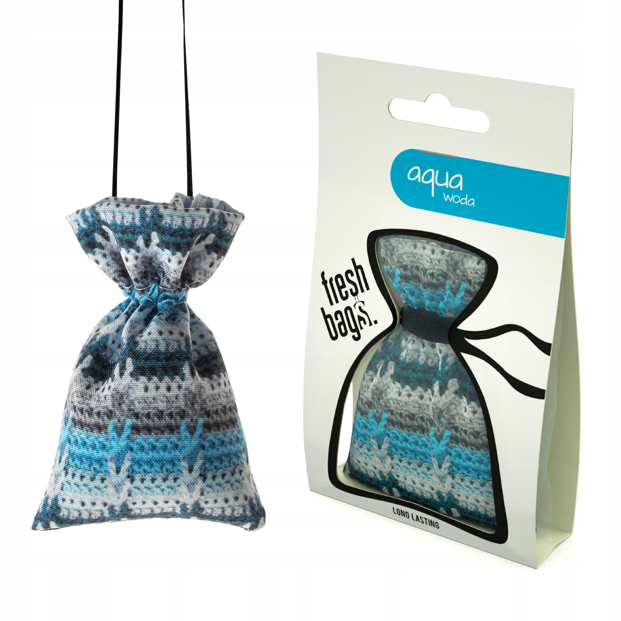Zapach samochodowy FRESH BAGS WOOL - Aqua