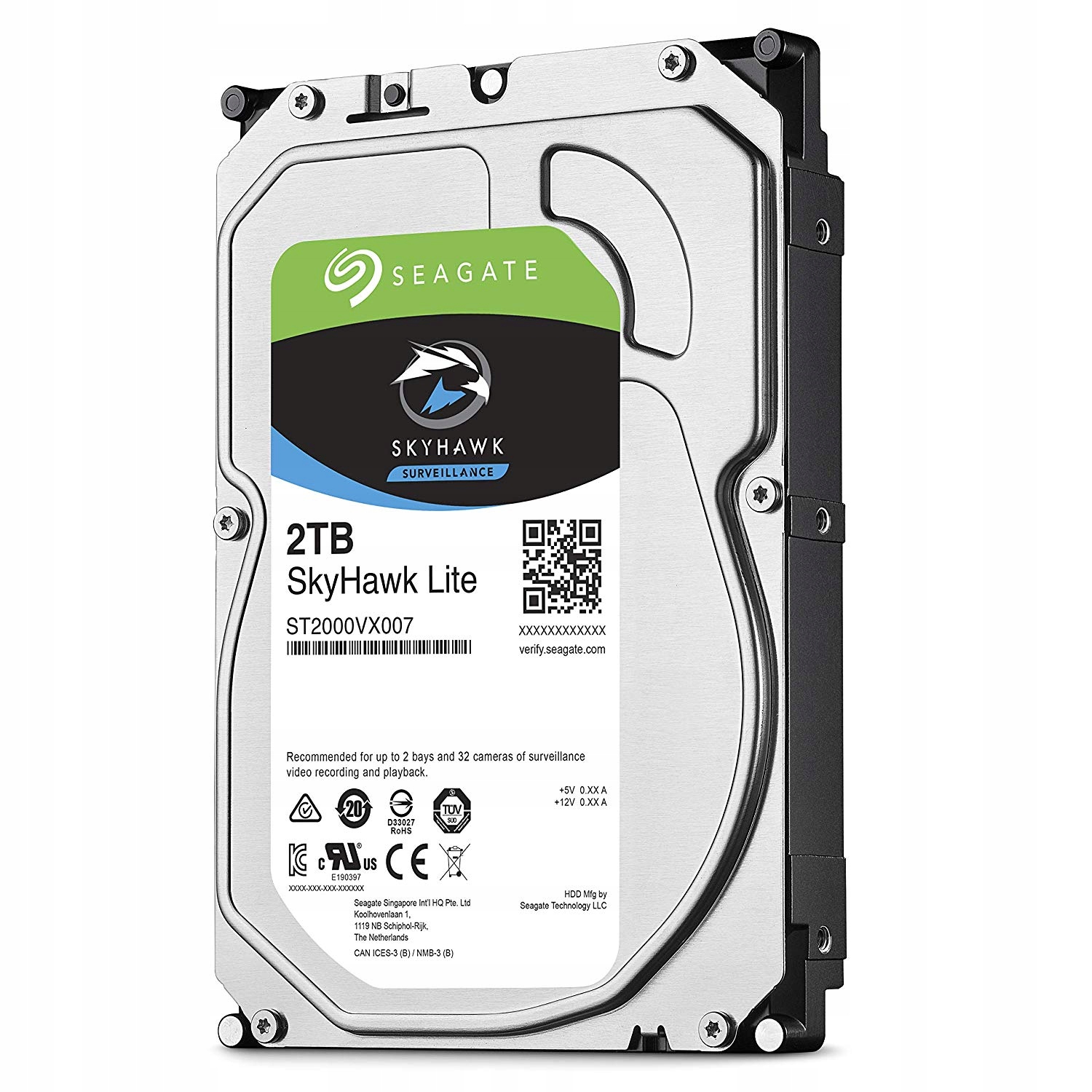 

Dysk Twardy Seagate Surveillance 2TB Monitoring