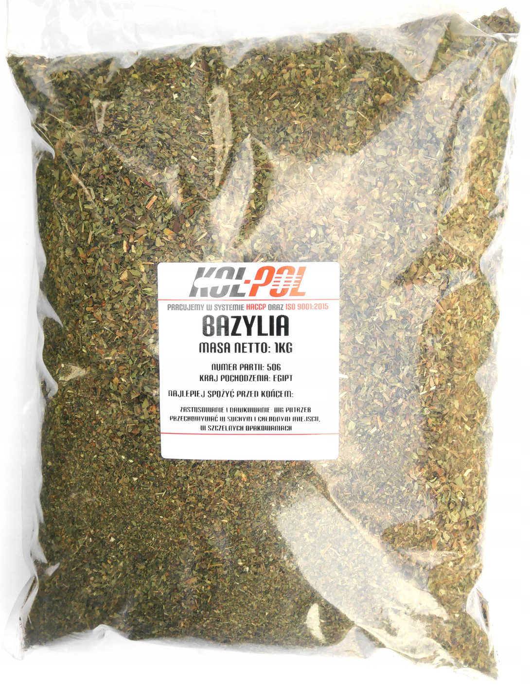 

Bazylia suszona 1kg Super Jakość