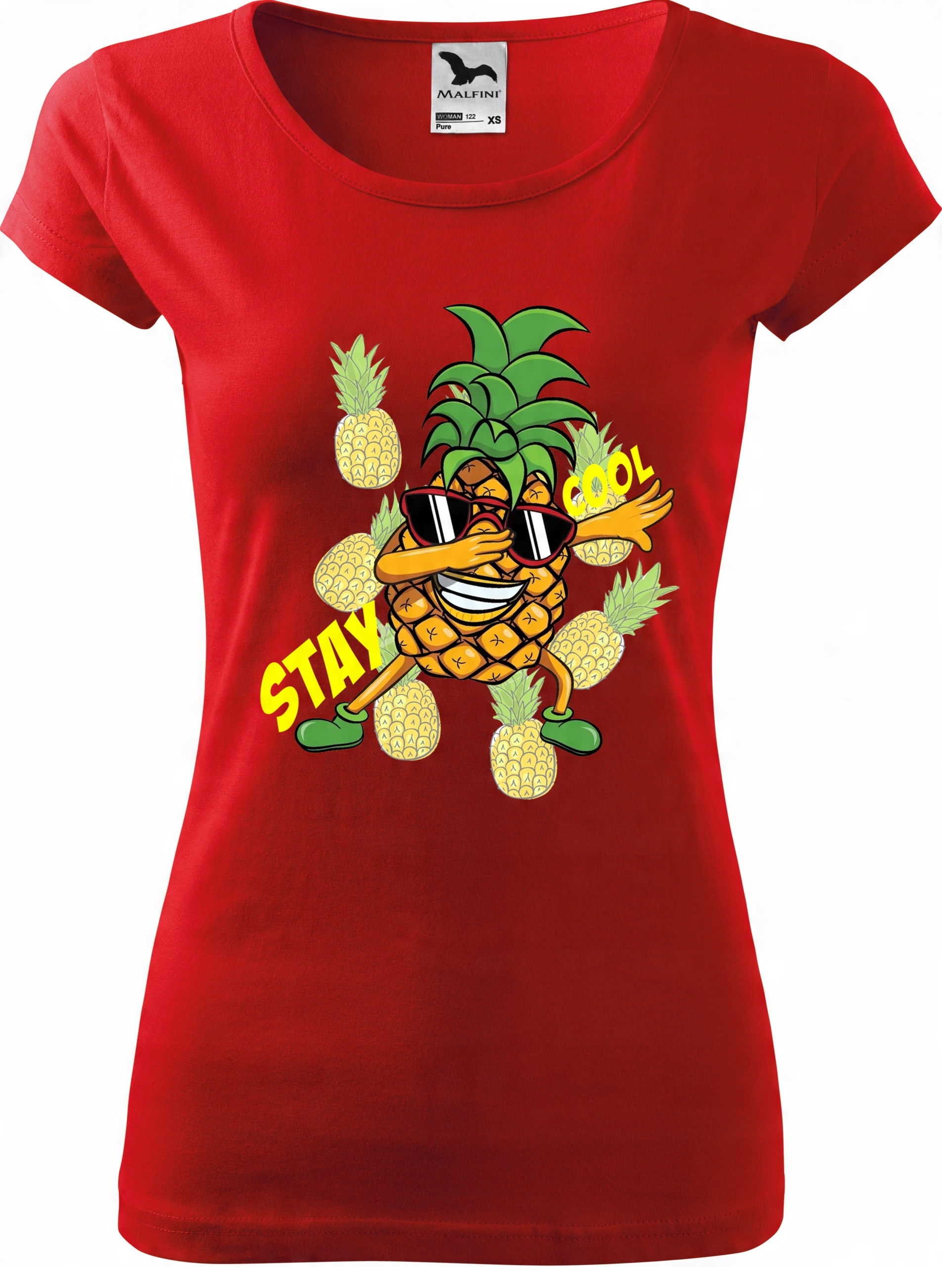 

Koszulka z nadrukiem Ananas damska czerwona M v3