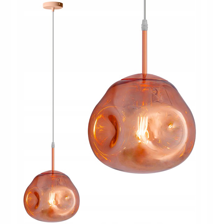 

Lampa Sufitowa Wisząca Szklana Gold APP333-1CP