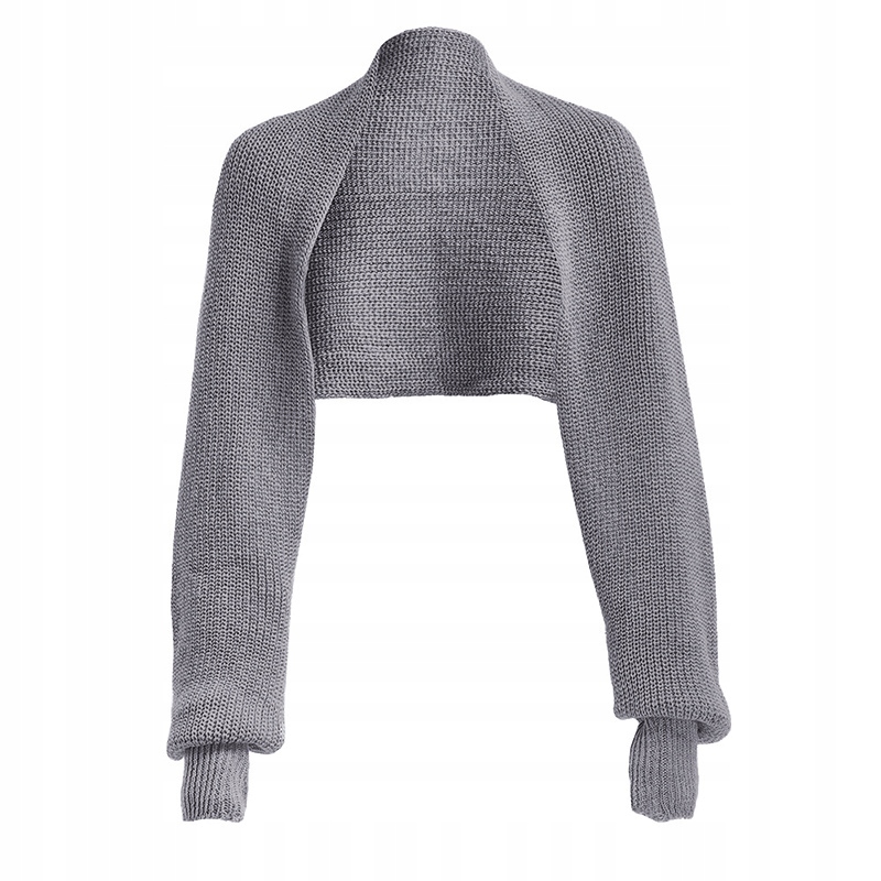 SWETER SZAL Z RĘKAWAMI CIEPŁA NARZUTKA PONCZO Marka SNM