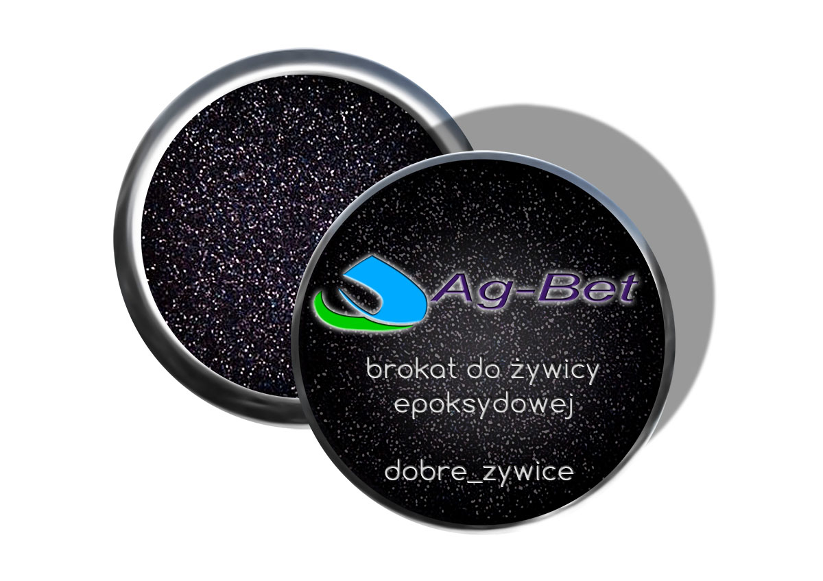 

Brokat do żywicy epoksydowej Czarny , żywica epo