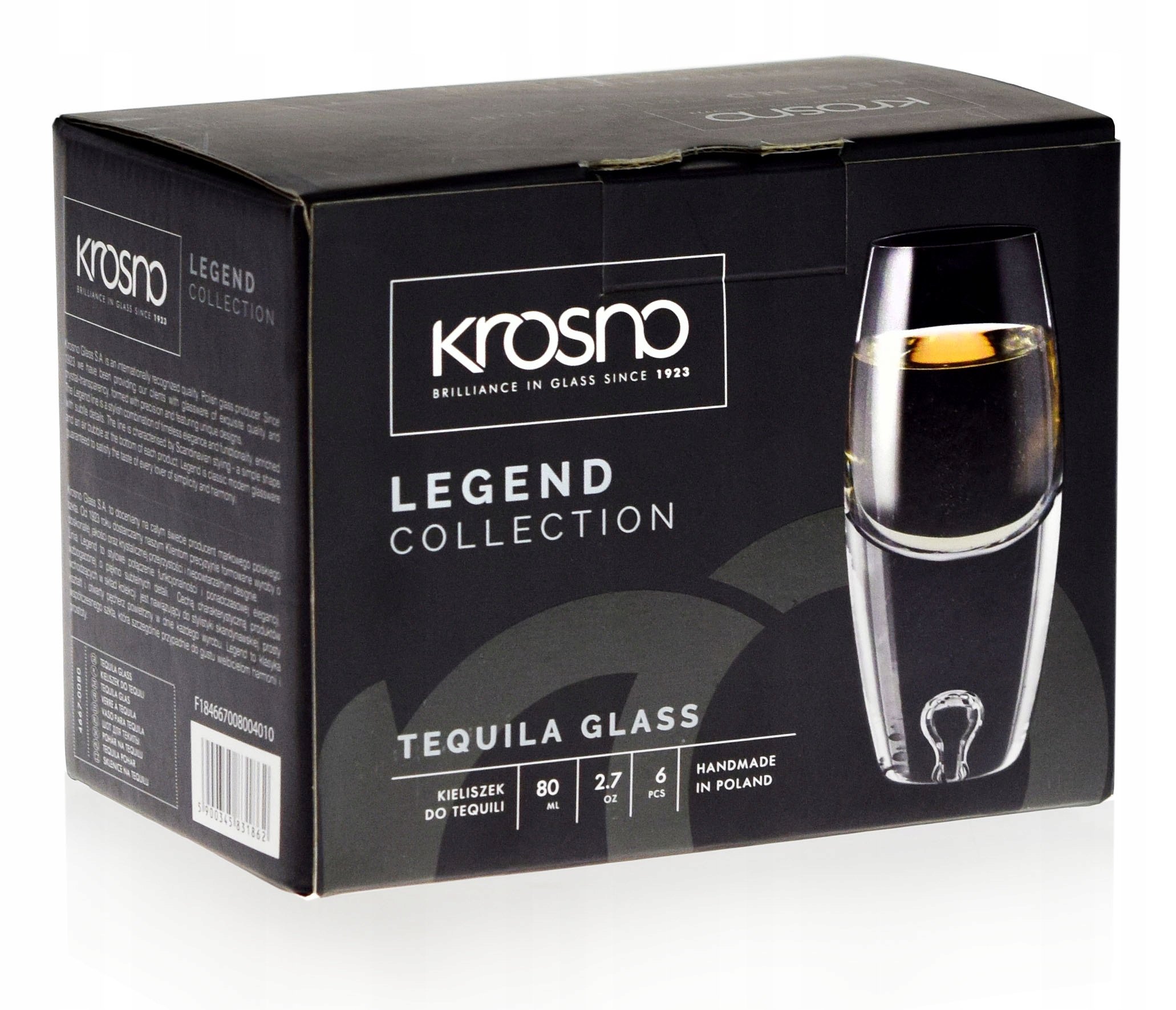 

Kieliszki do tequili wódki Krosno Legend 80ml 6szt