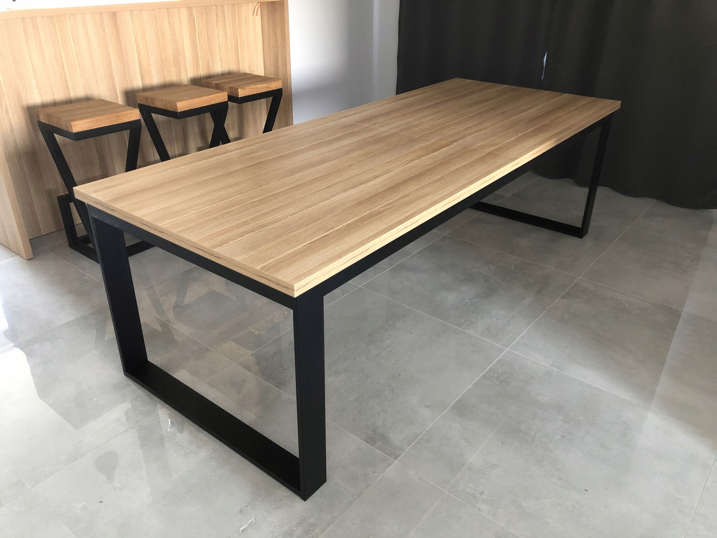 Stół loft 100/250/350 cm Dąb Amerykański Kształt blatu prostokątny