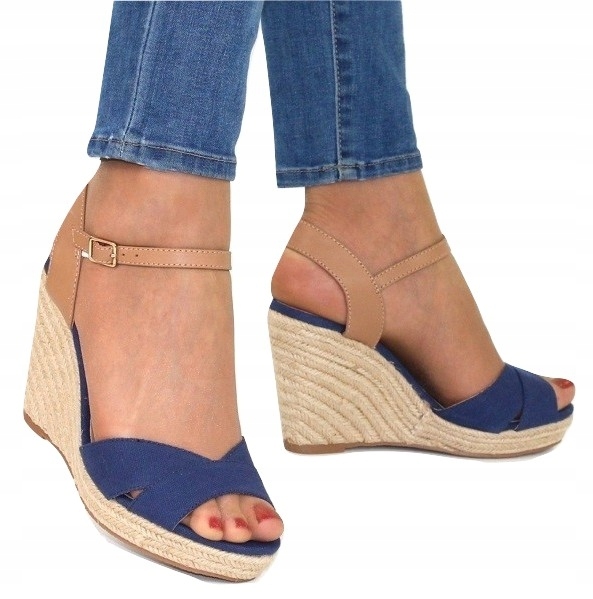 

Espadryle Śliczne Damskie Sandały Na Koturnie r 40