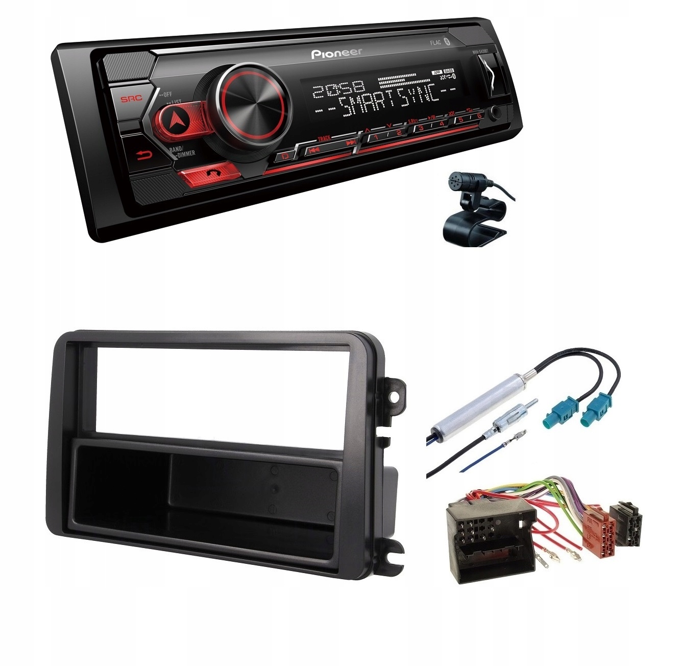 Autorádio Pioneer MVH-S420BT pre iPhone Vw Beetle CC Jetta Golf V 5 Passat B6 T5