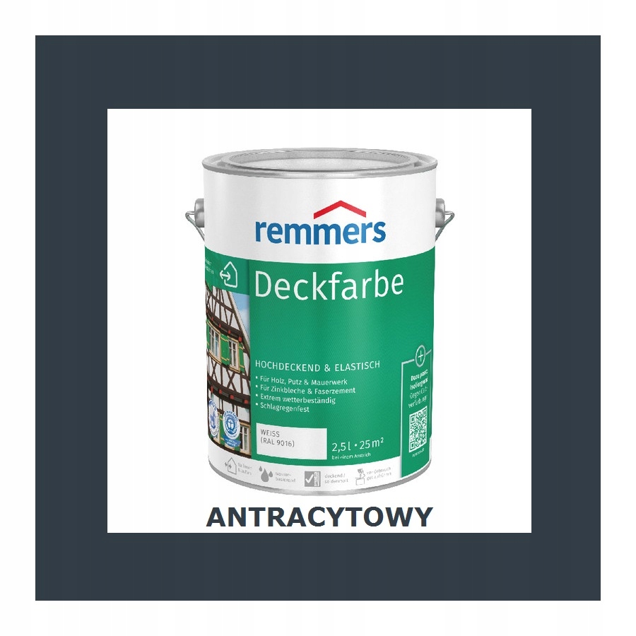

Deckfarbe Remmers Drewno Metal 2,5 l Antracytowy